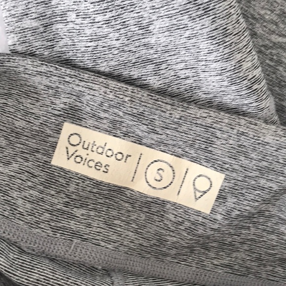 OUTDOOR VOICES heather grey warm up legging SZ S - Picture 4 of 4